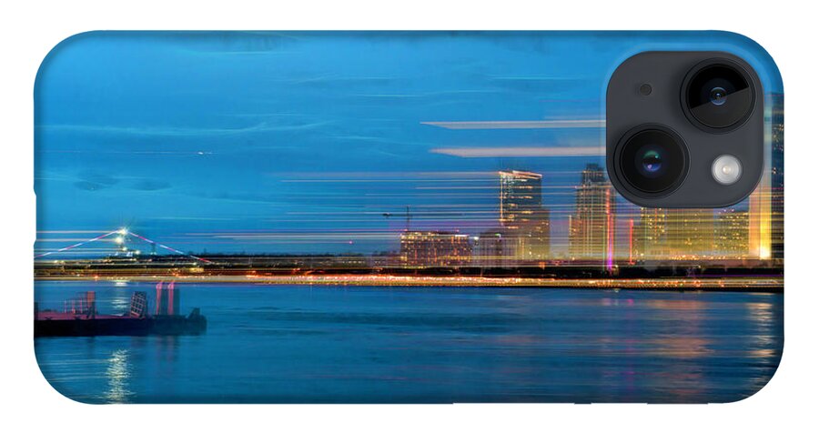 San Diego iPhone 14 Case featuring the photograph San Diego Skyline ICM by Lindsay Thomson