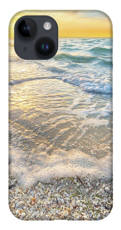 Seashells iPhone 14 Case featuring the photograph Sanibel Sunrise by Jordan Hill