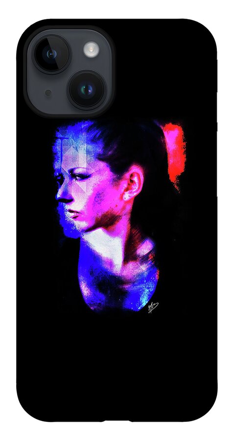 Woman iPhone 14 Case featuring the digital art Sarah 2 by Mark Baranowski