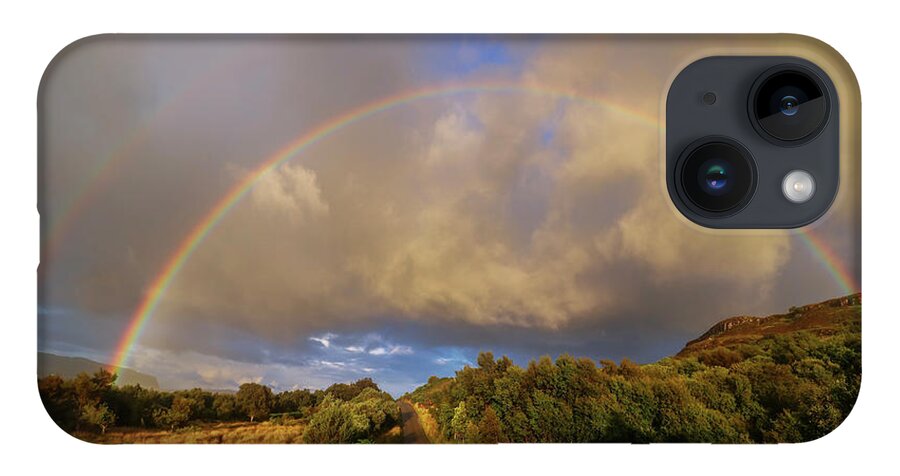 Rainbow iPhone 14 Case featuring the photograph Scottish Rainbow by Jerry LoFaro