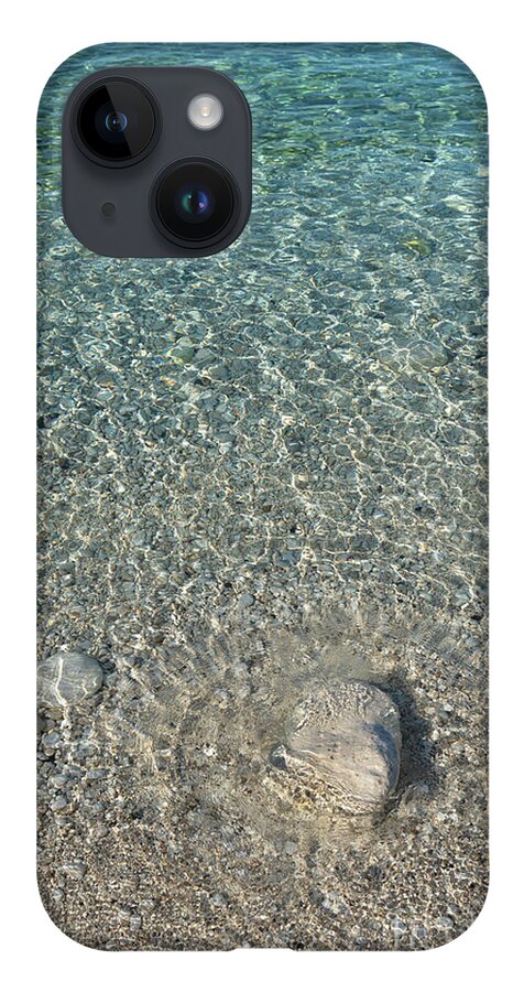 Mediterranean iPhone Case featuring the photograph Sea water, gentle waves and sunlight by Adriana Mueller