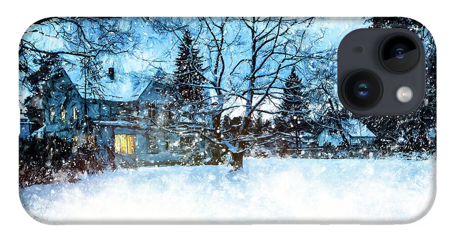 Merry Christmas iPhone Case featuring the photograph Seasons Greetings/ greeting card for You from Latvia by Aleksandrs Drozdovs