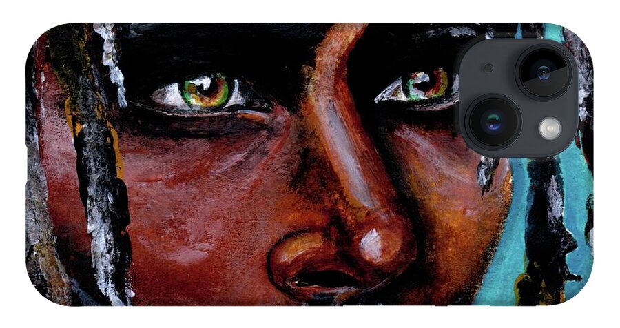 Eyes iPhone Case featuring the painting Selfless Life by Artist RiA