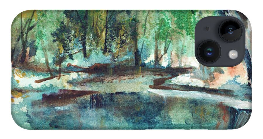 Lee Painting iPhone 14 Case featuring the painting Serene No. 2 by Lee Beuther