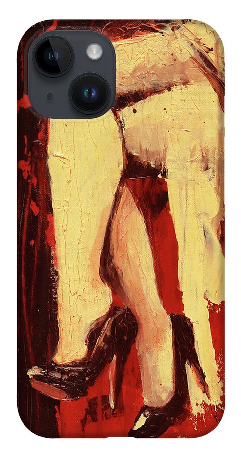 Seduction iPhone 14 Case featuring the painting Silent Seduction by Sv Bell