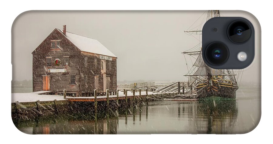 Salem iPhone Case featuring the photograph Silently the snow falls. by Jeff Folger