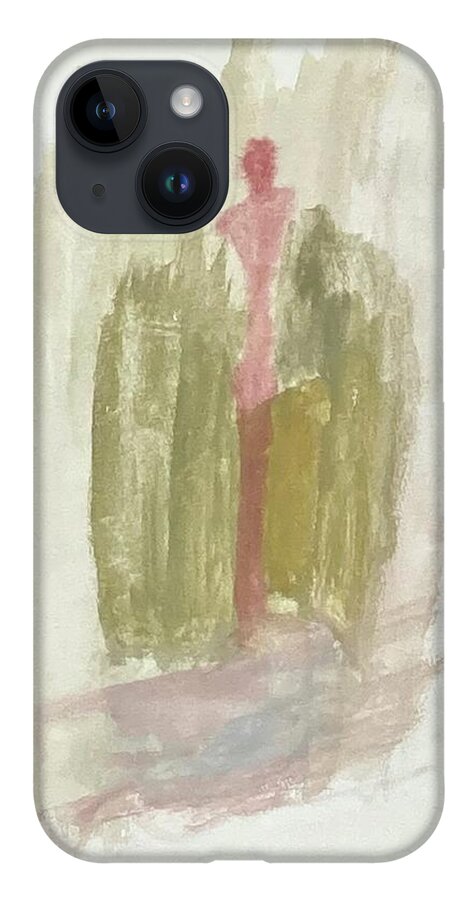 Silhouettes iPhone 14 Case featuring the painting Silhouettes VI by David Euler