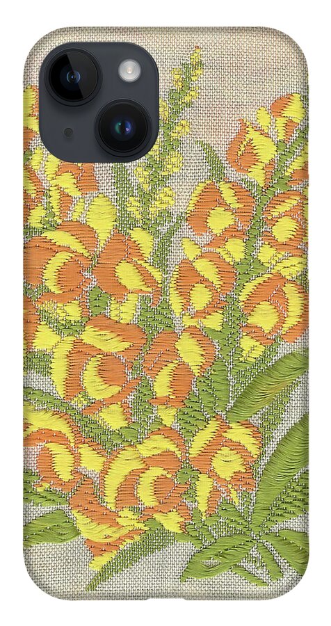 Silk iPhone 14 Case featuring the photograph Silk Antirrhinum by Elaine Teague