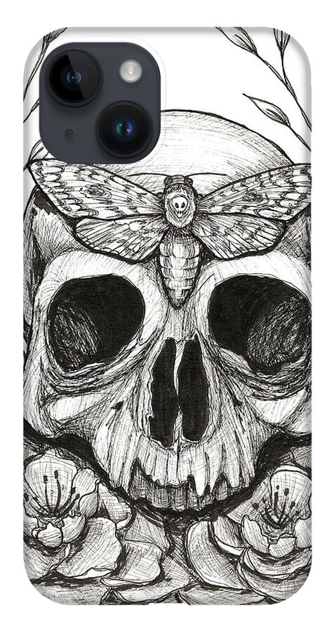 Skull iPhone Case featuring the painting Eternal Metamorphosis by Kenneth Pope