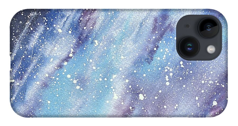 Sky iPhone 14 Case featuring the painting Sky at Night by Lisa Neuman