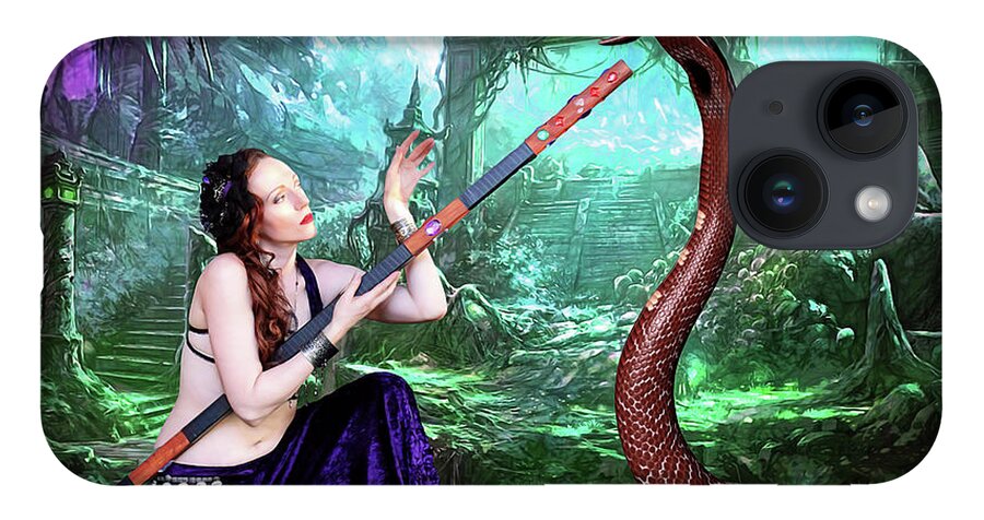  Sorceress iPhone 14 Case featuring the photograph Snake Charmer by Jon Volden