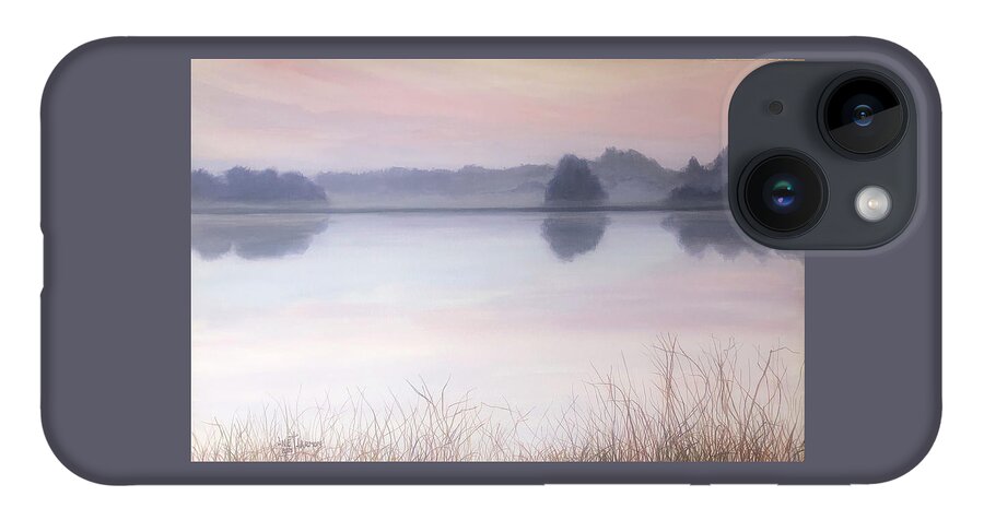 Water iPhone 14 Case featuring the painting Soft Water by Jeanette Jarmon