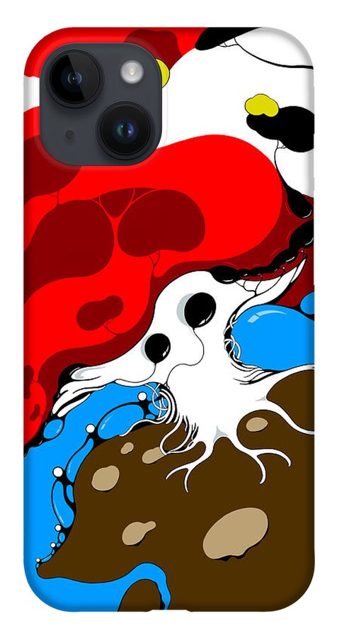 Mushrooms iPhone 14 Case featuring the digital art Solace in Wonderland by Craig Tilley