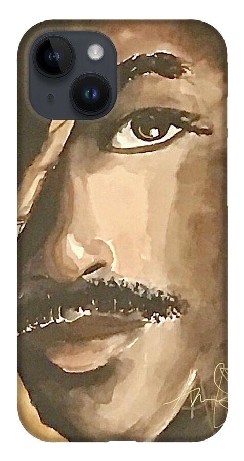  iPhone 14 Case featuring the painting Soul of a Man by Angie ONeal