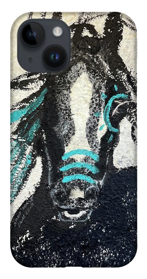 Horse iPhone 14 Case featuring the painting Spirit Horse by Elaine Elliott