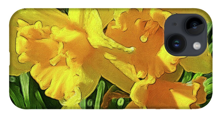 Daffodils iPhone 14 Case featuring the photograph Spring Daffodils by Jeanette French