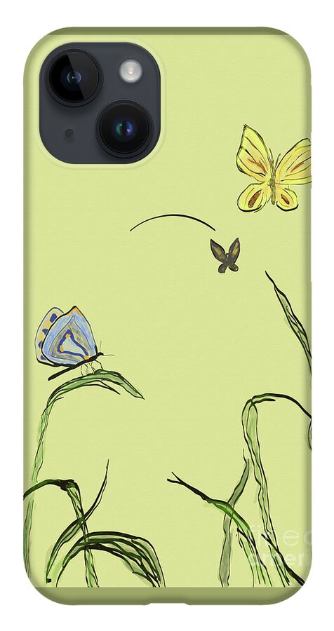 Butterflies iPhone Case featuring the digital art Spring Delight by Kae Cheatham