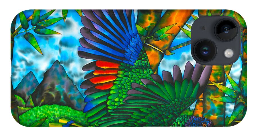 Jst. Lucia Parrot iPhone Case featuring the painting St. Lucia Parrot by Daniel Jean-Baptiste
