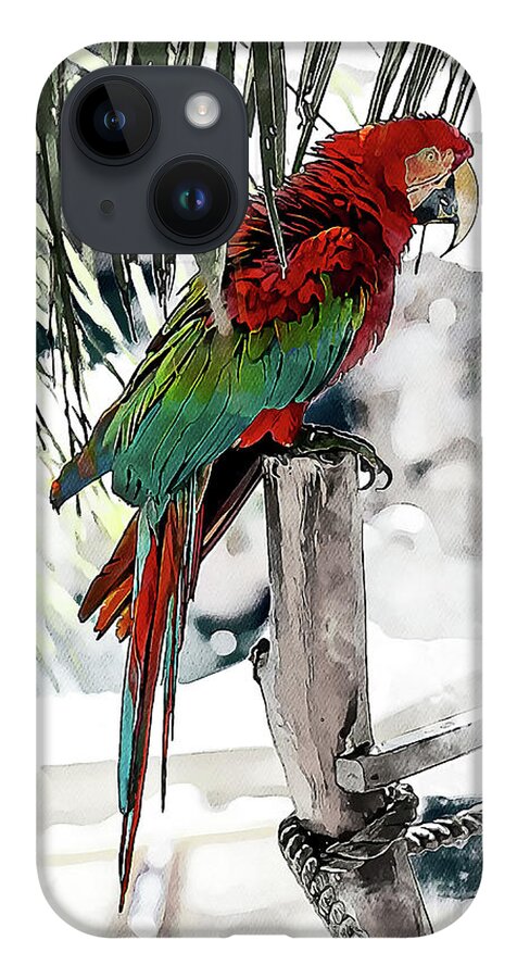 Macaw iPhone 14 Case featuring the photograph Steel Drummer by David Smith