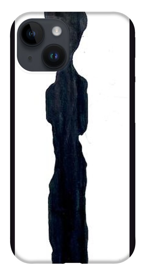 Figure iPhone Case featuring the sculpture Steel Figure by David Euler