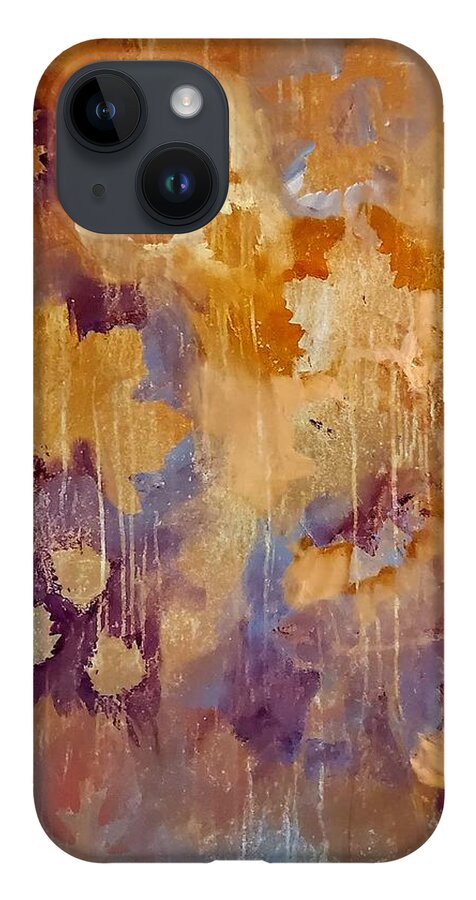 Large iPhone 14 Case featuring the painting Storm Painting by Lisa Kaiser