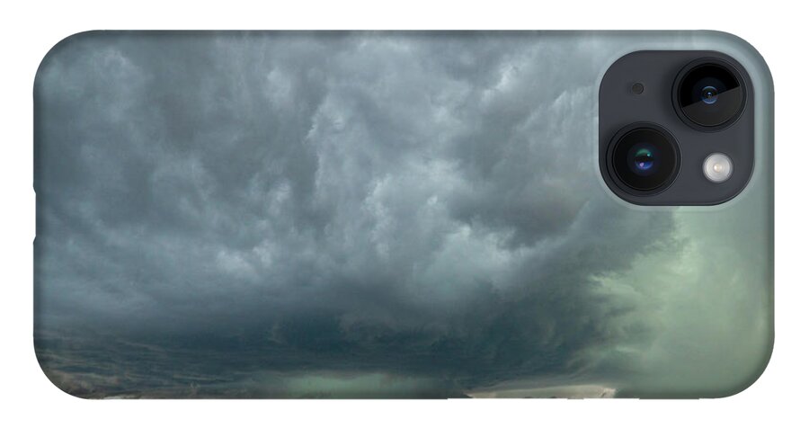 Storm iPhone 14 Case featuring the photograph Stormy Supercell by Wesley Aston
