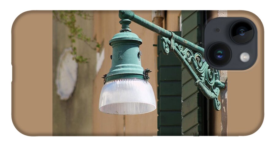 Street Light iPhone 14 Case featuring the photograph Street Lamp - Venice by Yvonne M Smith