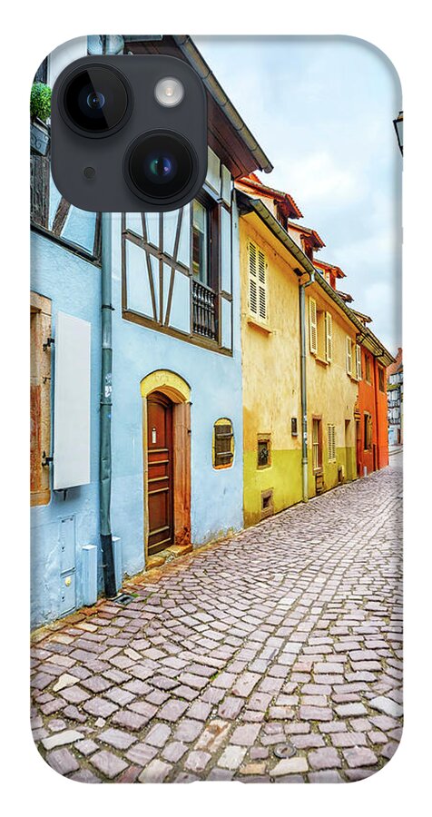 Alsace iPhone 14 Case featuring the photograph Street of Alsace, Colmar by Stefano Orazzini