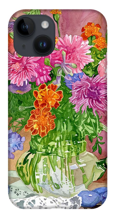 Summer iPhone 14 Case featuring the painting Summer Bouquet by Espero Art