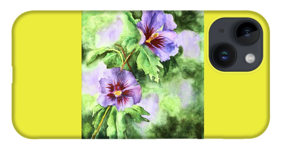 Art - Watercolor iPhone Case featuring the painting Summer Glory Watercolour on Paper by Sher Nasser