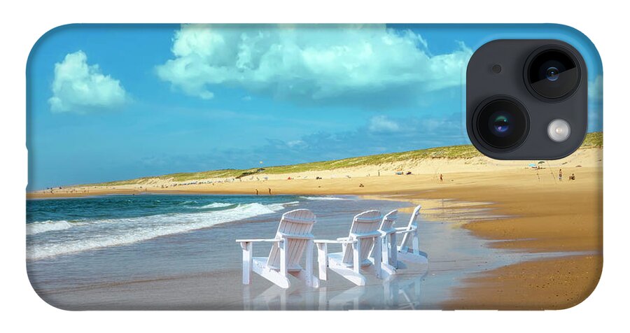 Beach iPhone 14 Case featuring the photograph Summertime Beach by Debra and Dave Vanderlaan