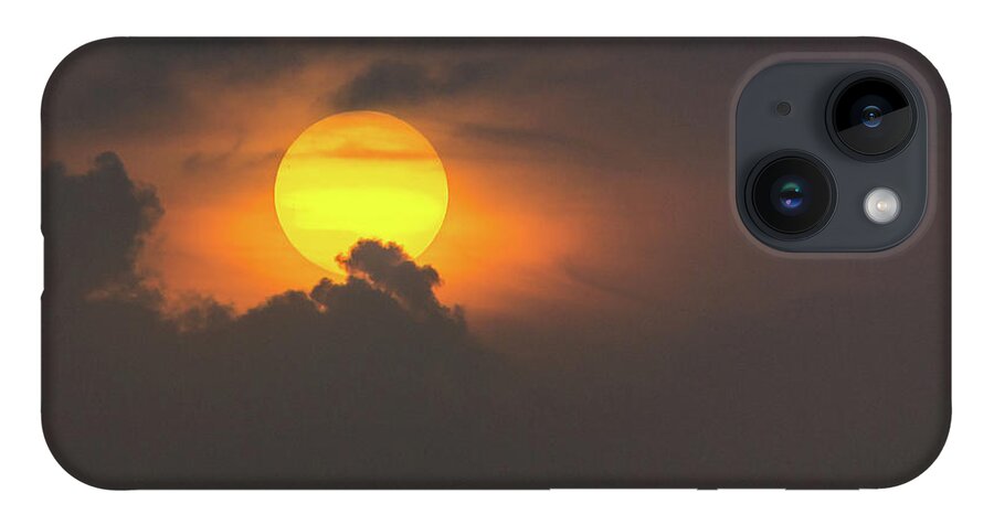 Clouds iPhone Case featuring the photograph Sun popping into clouds by Andrew Lalchan