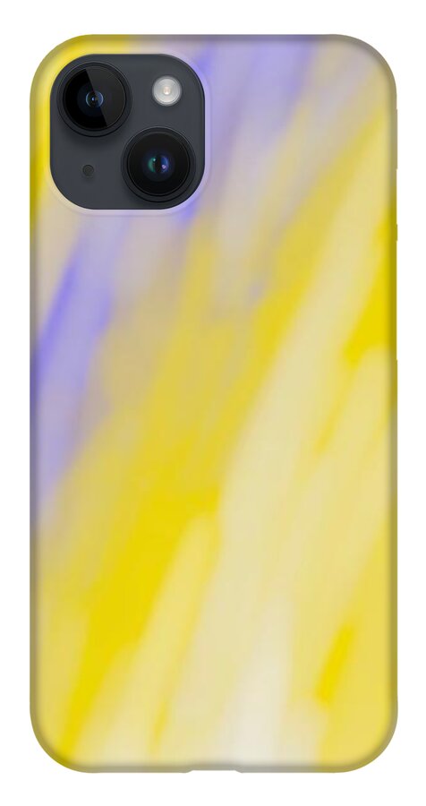 Yellow iPhone 14 Case featuring the digital art Sunbeam by Cepiatone Fine Art Callie E Austin