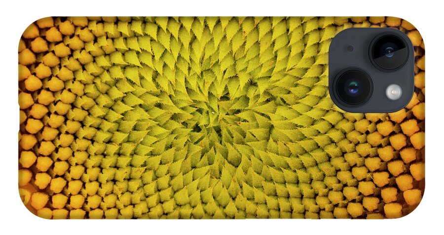 Pattern iPhone 14 Case featuring the photograph Sunflower Abstract by Karen Rispin