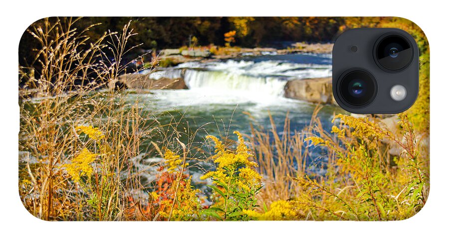 Ohiopyle Falls iPhone Case featuring the photograph Sunny Fall Day at Ohiopyle Falls by SCB Captures