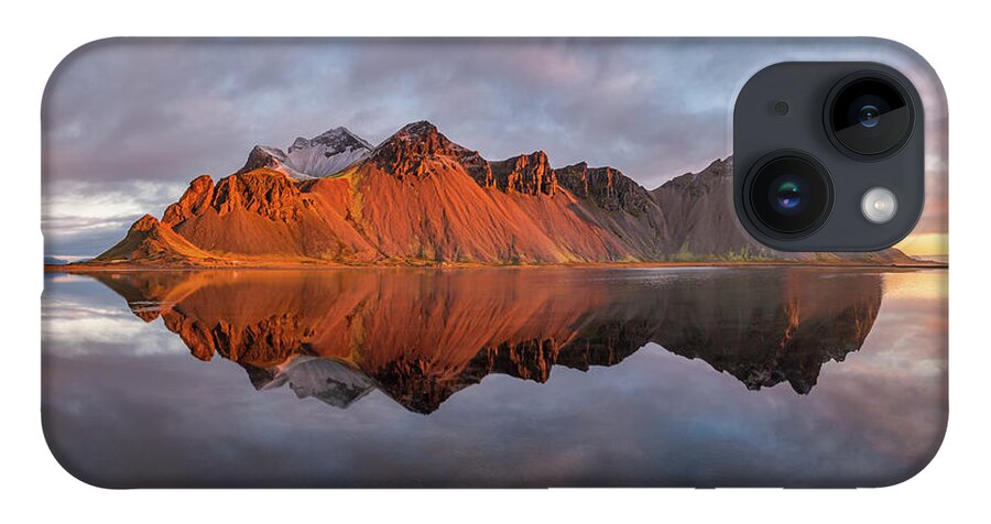 Vestrahorn iPhone 14 Case featuring the photograph Sunrise at Vestrahorn by Alexios Ntounas