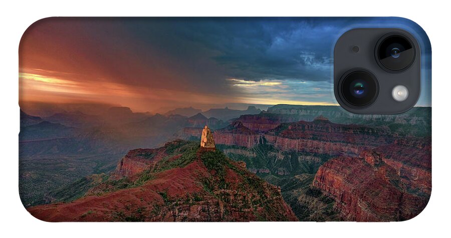 Dave Welling iPhone 14 Case featuring the photograph Sunrise North Rim Grand Canyon Arizona by Dave Welling