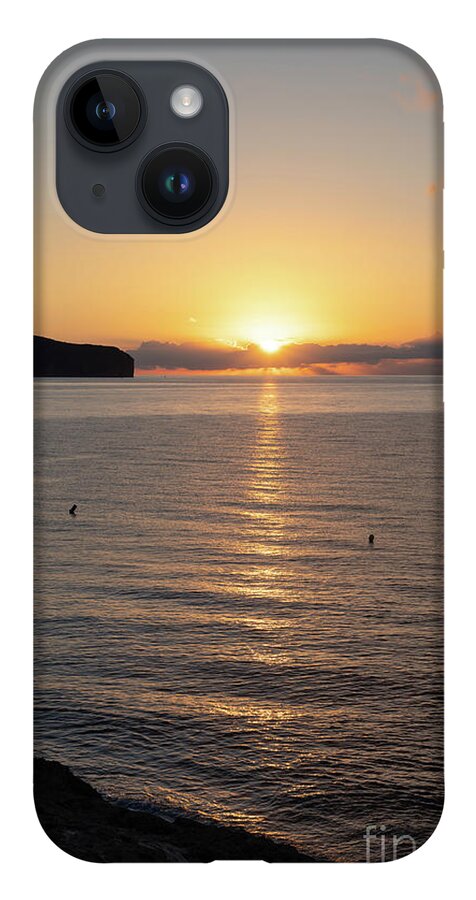 Sunrise iPhone Case featuring the photograph Sunrise on the Mediterranean coast in Spain by Adriana Mueller