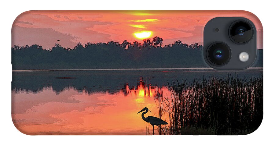 Sunrise iPhone Case featuring the photograph Sunrise Over Lake Smart by Robert Carter