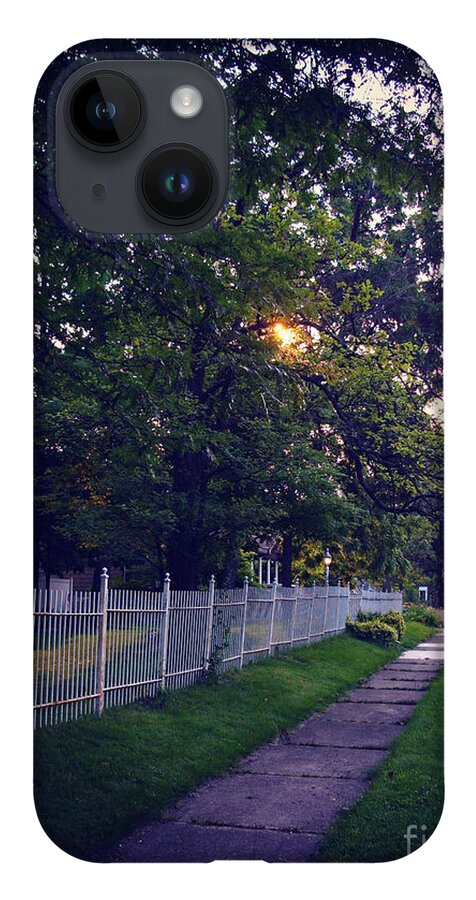 Lasnscape iPhone 14 Case featuring the photograph Sunrise Over The White Fence - Frank J Casella by Frank J Casella