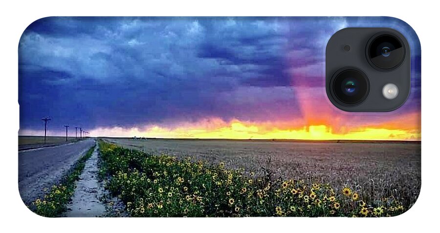 Sunset iPhone 14 Case featuring the photograph Sunset 3 by Julie Powell