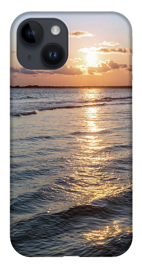 Sun iPhone Case featuring the photograph Sunset and Waves, Pensacola Pass by Beachtown Views