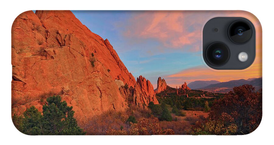 Sunset iPhone Case featuring the photograph Sunset, Garden of the Gods by Bob Falcone