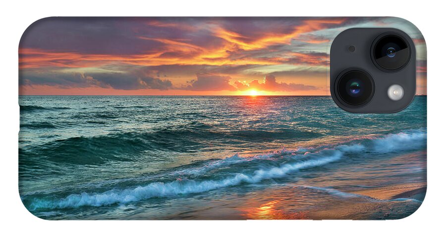 00546381 iPhone 14 Case featuring the photograph Sunset, Gulf Islands Nat'l Seashore by Tim Fitzharris