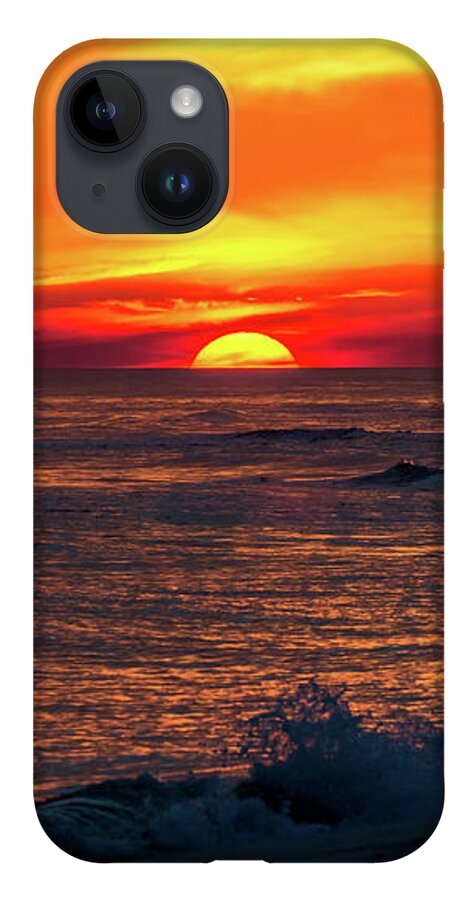 Sun iPhone Case featuring the photograph Sunset on the Horizon, Perdido Key, Florida by Beachtown Views
