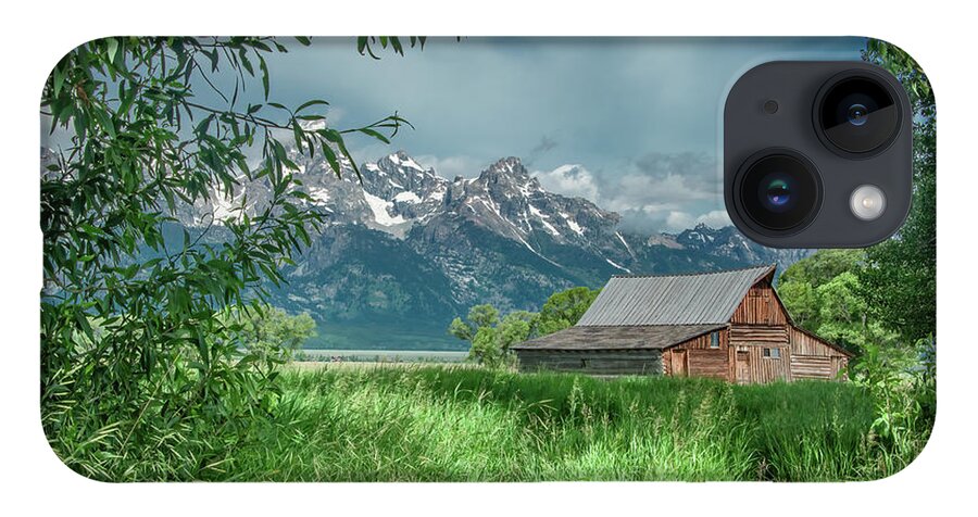 Barn iPhone 14 Case featuring the photograph T A Moulton Barn, Grand Tetons by Marcy Wielfaert