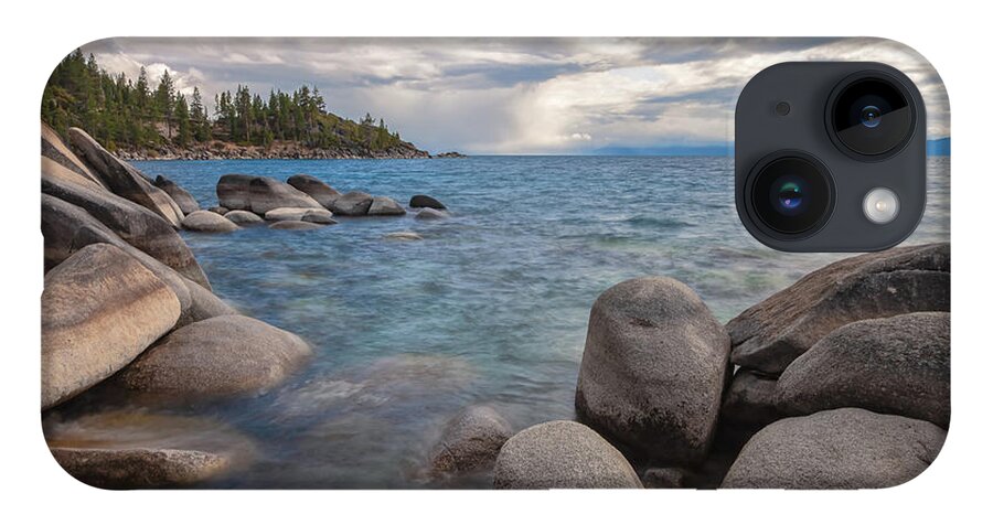 Tahoe iPhone Case featuring the photograph Tahoe in rainstorm by Jonathan Nguyen