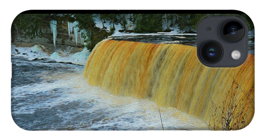 Tahquamenon iPhone 14 Case featuring the photograph Tahquamenon Falls by Cortney Brenner