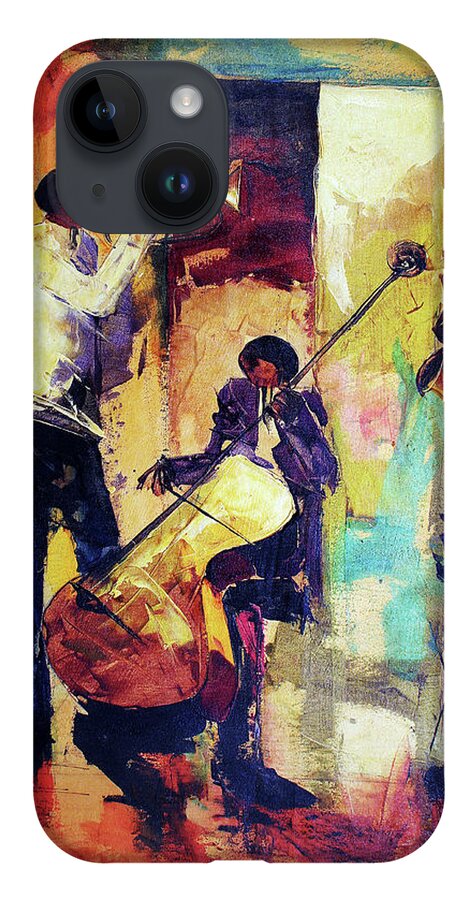 Nni iPhone 14 Case featuring the painting Take It Away by Ndabuko Ntuli