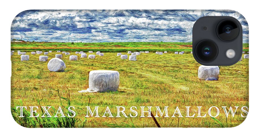 Harvest iPhone 14 Case featuring the photograph Texas Marshmallows-Digital Art by Steve Templeton